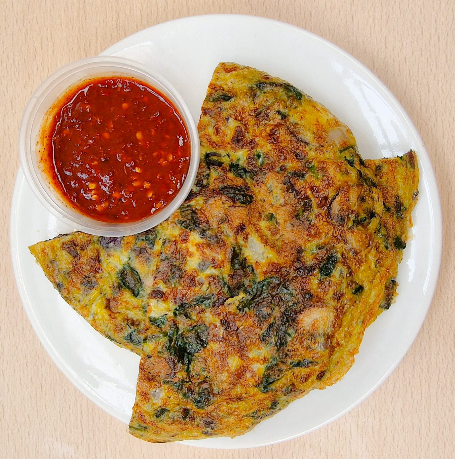 Spinach, Mushroom, Egg Frittata